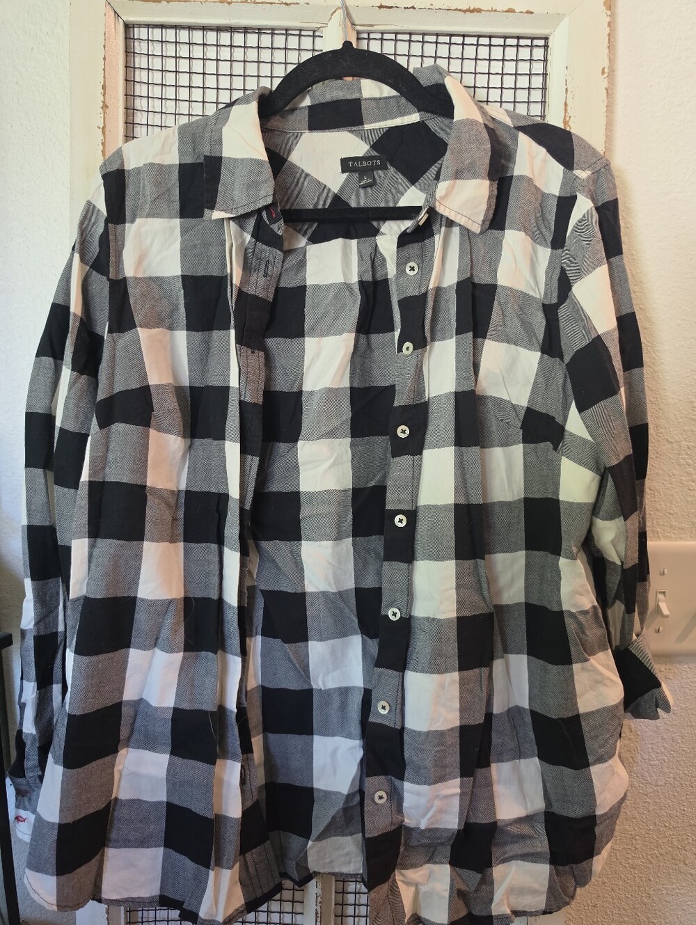 Talbots Gingham Top